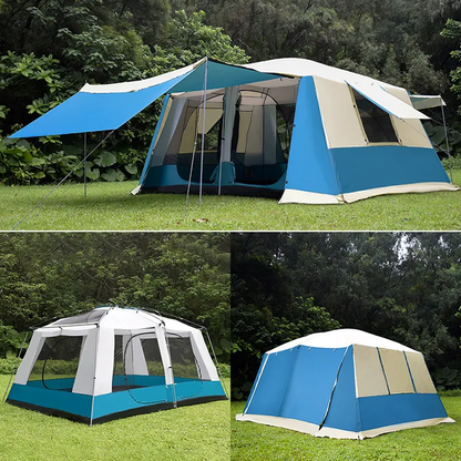 Camping Tent 420x305x210cm - Blue