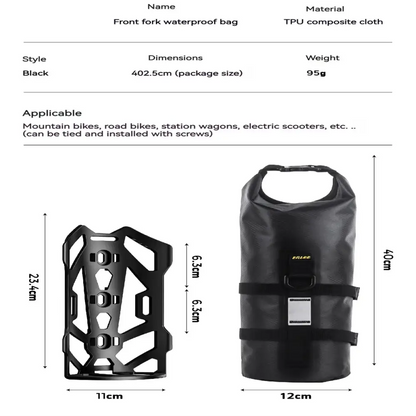5L Waterproof Bike Front Fork Bag