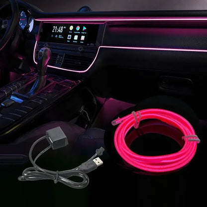 5M USB LED Neon Car Interior Light (7 colours available)