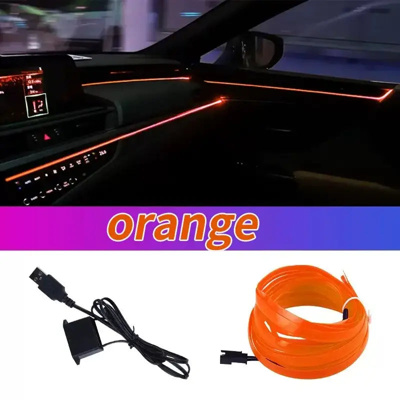 5M USB LED Neon Car Interior Light (7 colours available)