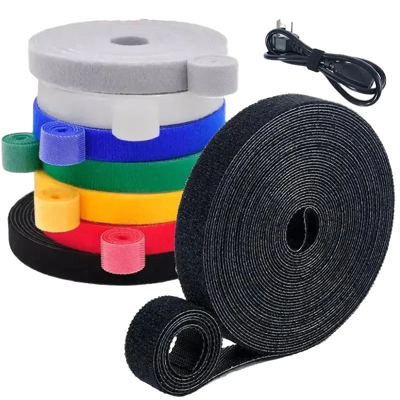 5m/Roll Double-Sided Hook & Loop Straps 10/20/30/50mm