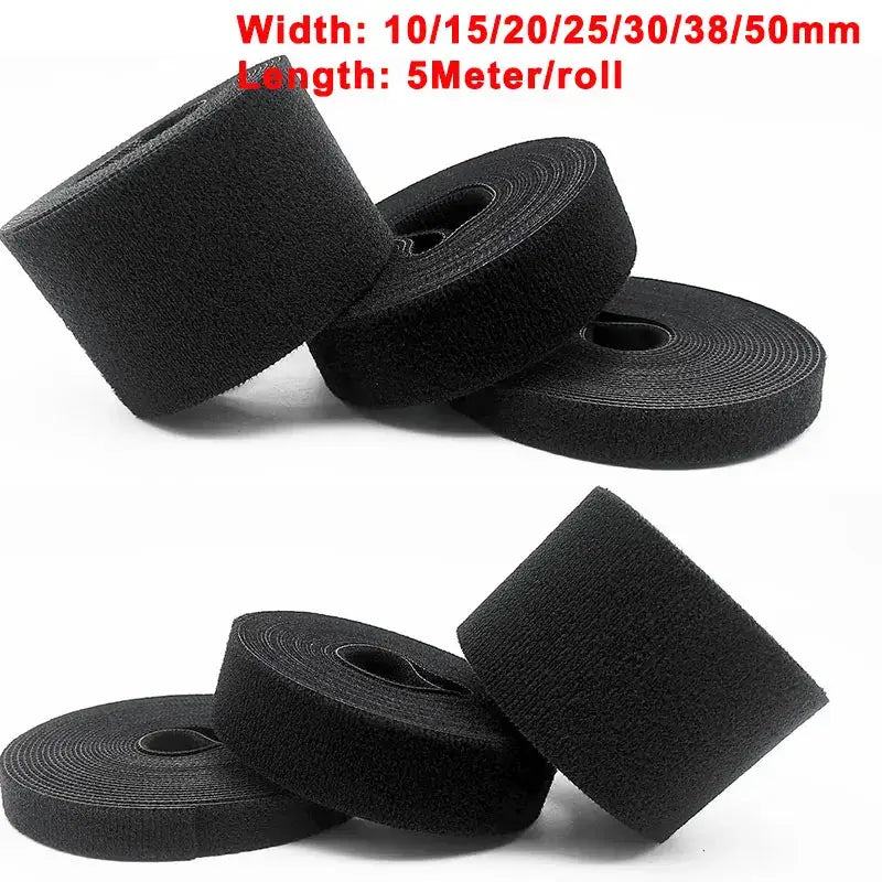 5m/Roll Double-Sided Hook & Loop Straps 10/20/30/50mm