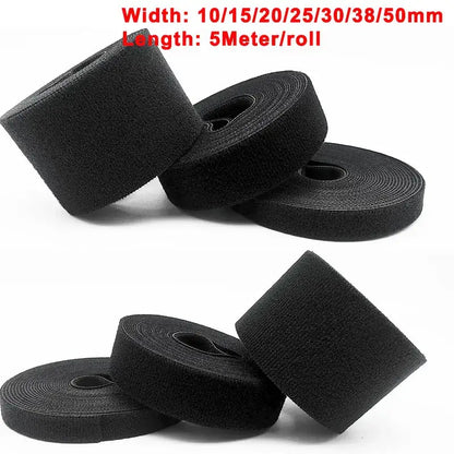 5m/Roll Double-Sided Hook & Loop Straps 10/20/30/50mm