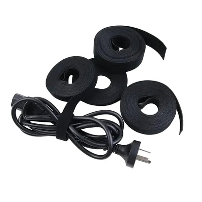 5m/Roll Reusable Hook & Loop Cable Ties 10/15/20/25mm Double-Sided Fastening Straps