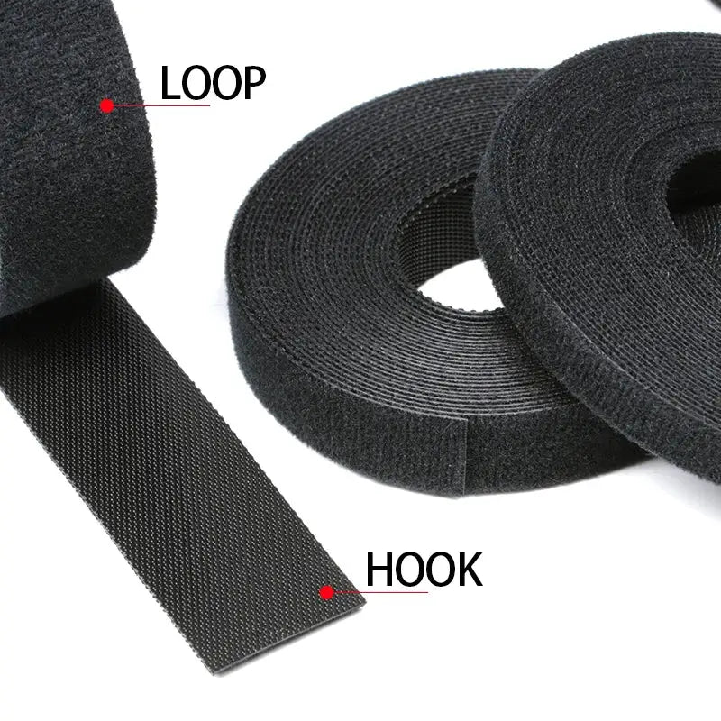 5m/Roll Reusable Hook & Loop Cable Ties 10/15/20/25mm Double-Sided Fastening Straps