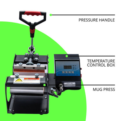 Mug Heat Press Transfer Machine for Coffee Cup Latte