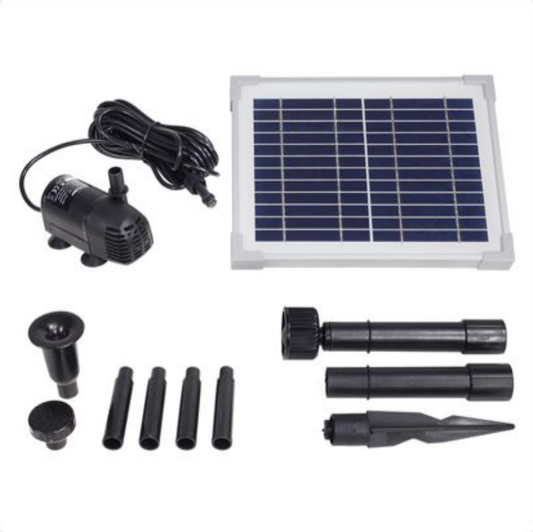 5w Solar Powered Submersible Water Pump Kit Garden Pond Panel