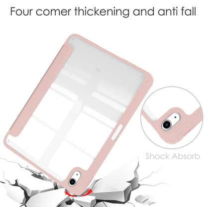 iPad 10.9" Case (10th Gen 2022), Pad 11 (A16 2025) Clear Pen Slot Holder Case Cover
