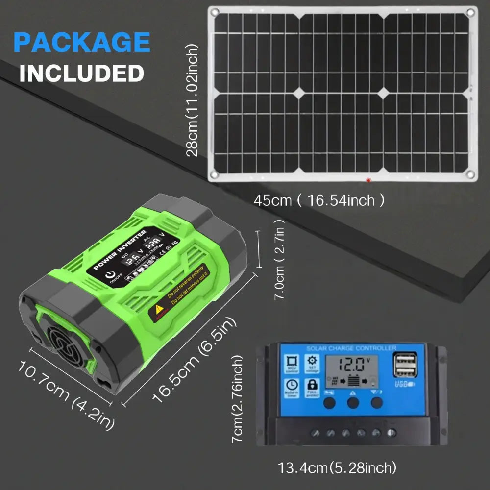 600W Home Backup Solar Kit 2000W Inverter