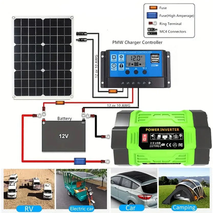 600W Home Backup Solar Kit 2000W Inverter