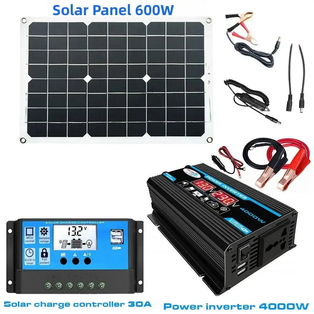 600W Home & Outdoor Solar Power System