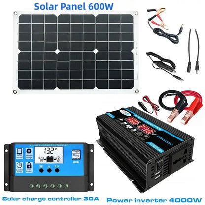 600W Home & Outdoor Solar Power System
