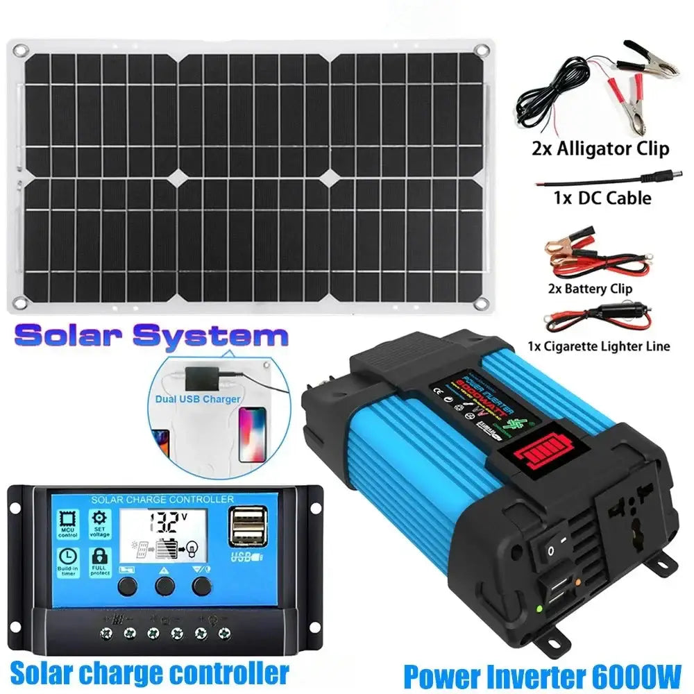 600W Home & Outdoor Solar Power System