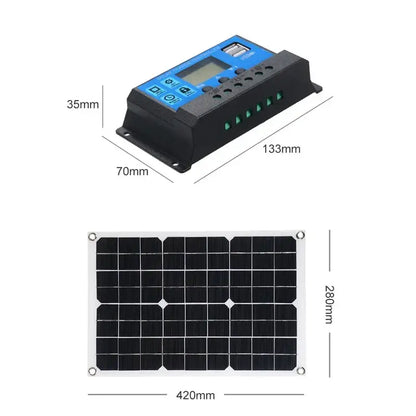 600W Home & Outdoor Solar Power System