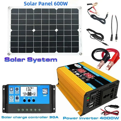 600W Home & Outdoor Solar Power System