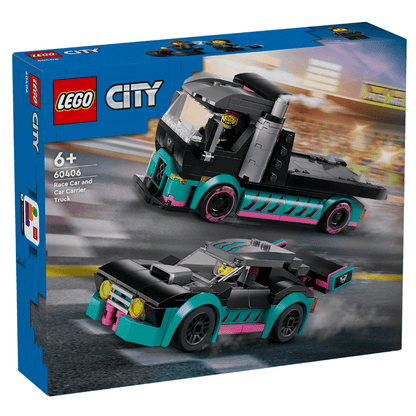 LEGO CITY: Race Car and Car Carrier Truck (60406)