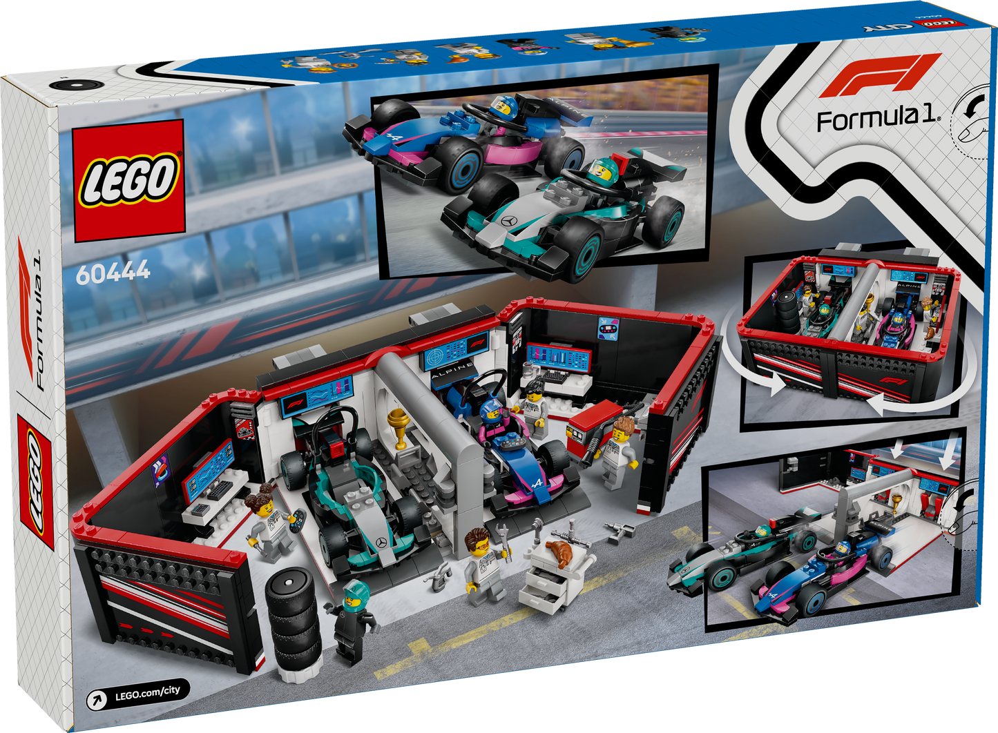 LEGO City: F1 Garage & Mercedes-AMG and Alpine Cars (60444)