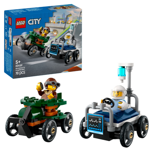 LEGO CITY: Aeroplane vs. Hospital Bed Race Car Pack (60459)