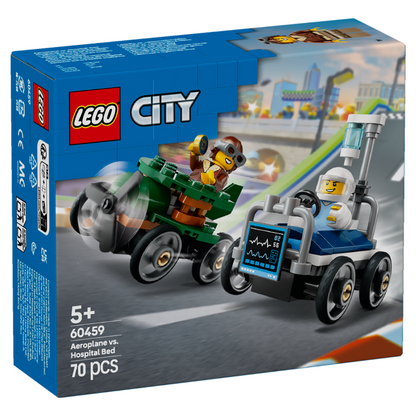 LEGO CITY: Aeroplane vs. Hospital Bed Race Car Pack (60459)
