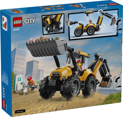 LEGO City: Yellow Backhoe Loader (60480)