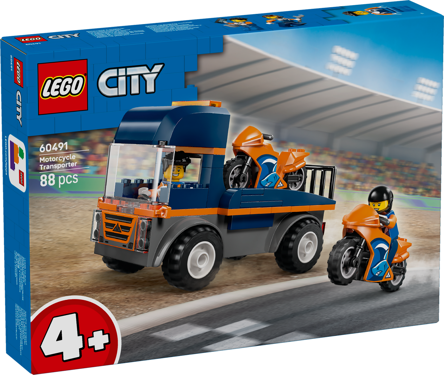 LEGO City: Motorcycle Transporter (60491)