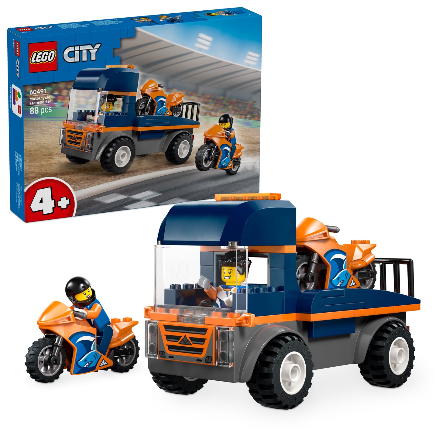LEGO City: Motorcycle Transporter (60491)