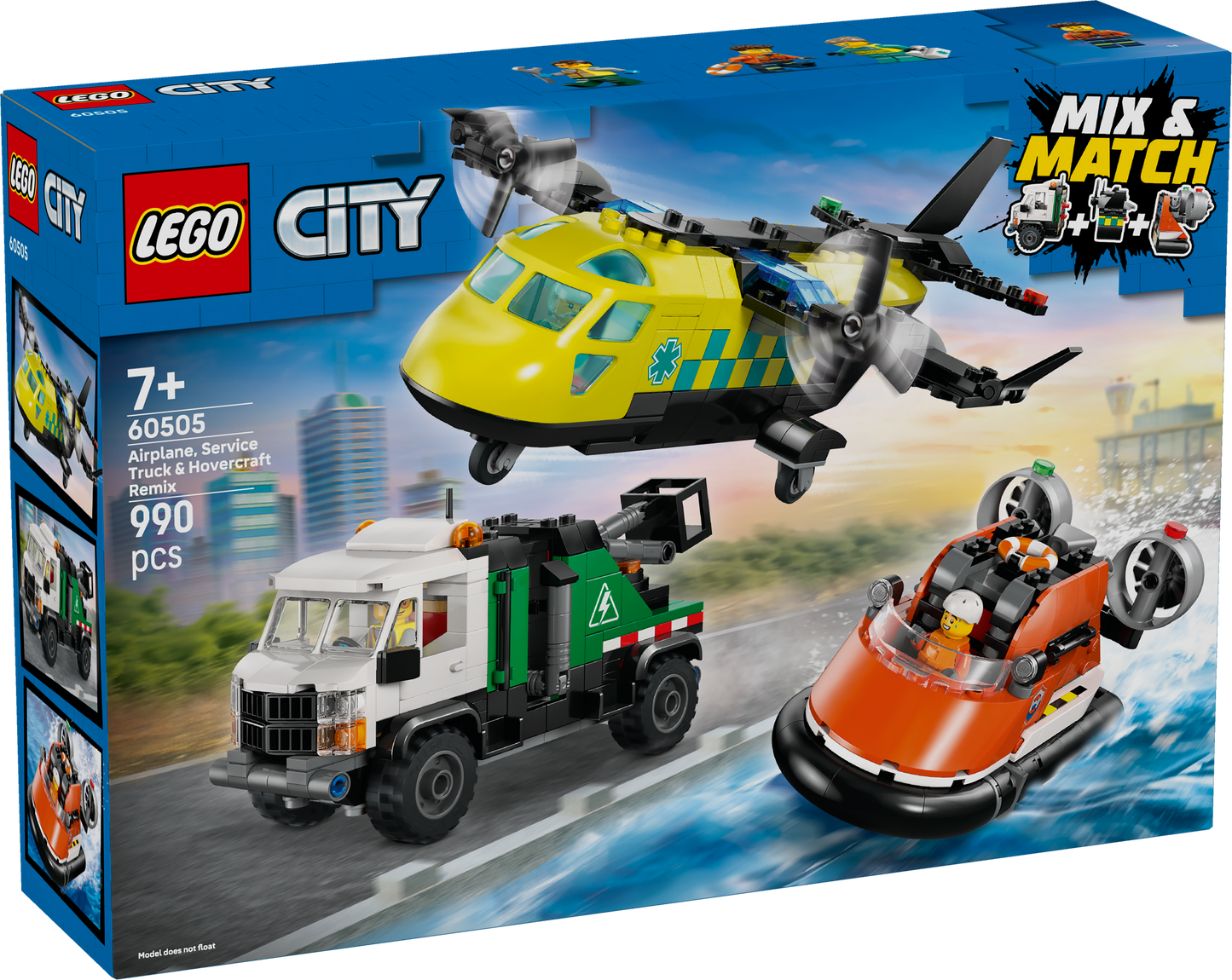 LEGO City: Airplane Service Truck and Hovercraft Remix (60505)