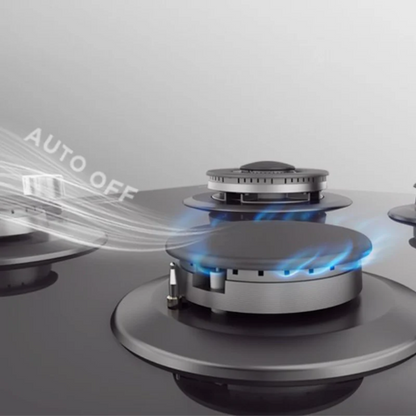 Midea 60cm Gas Cooktop Black Tempered Glass With Timer 60GH096