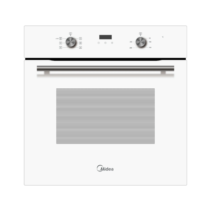 Midea 6 Function Built-In Oven, White Glass
