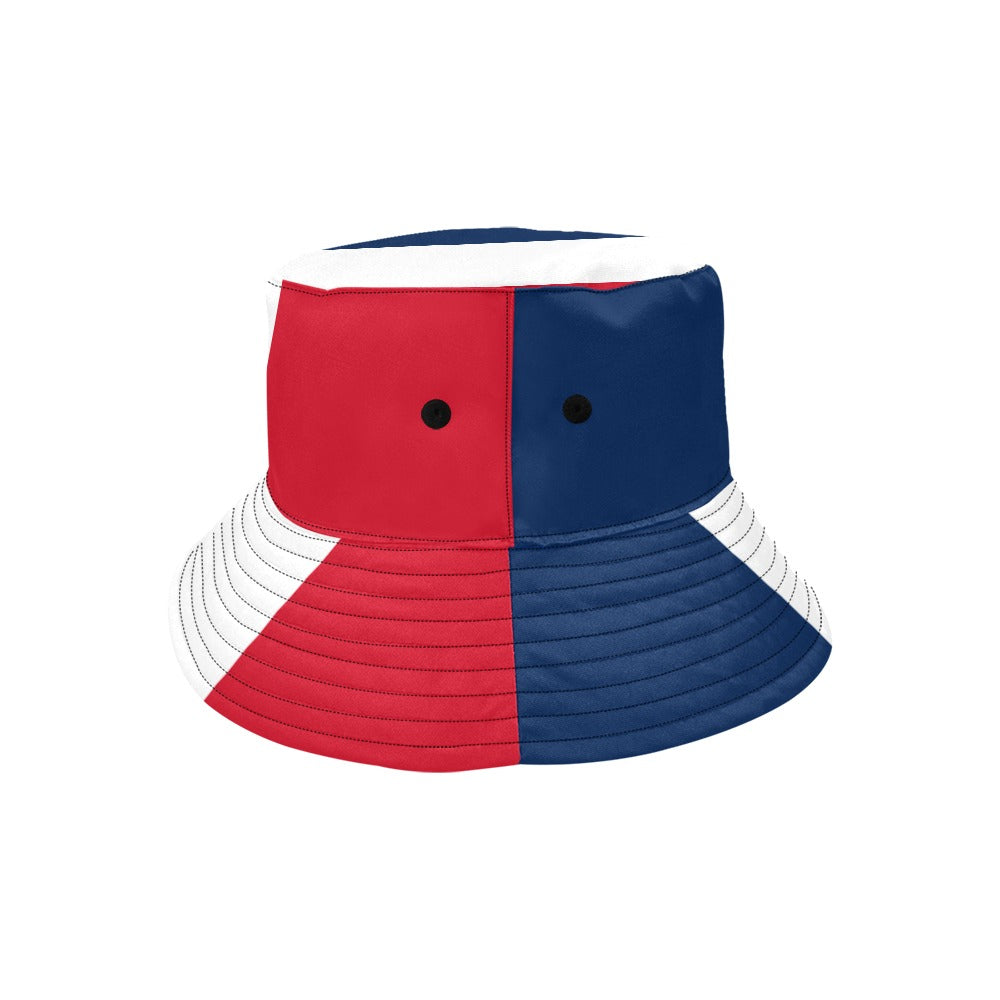Stylish Men's Bucket Hat with France Flag Print – Trendy Chino Cotton Twill Design
