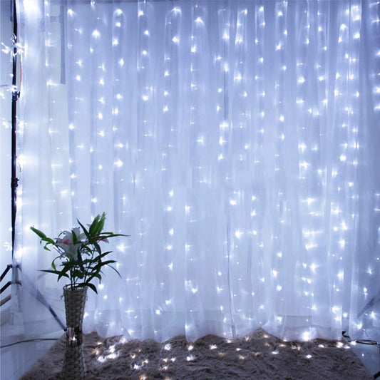 300 LED Curtain String Fairy Light Christmas Light