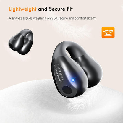 Open Ear Clip Headphones, Wireless Earbuds Bluetooth Earphones