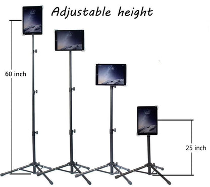 Tablet iPad Floor Stand Adjustable Holder For 10.2 10.9 11 12 inch