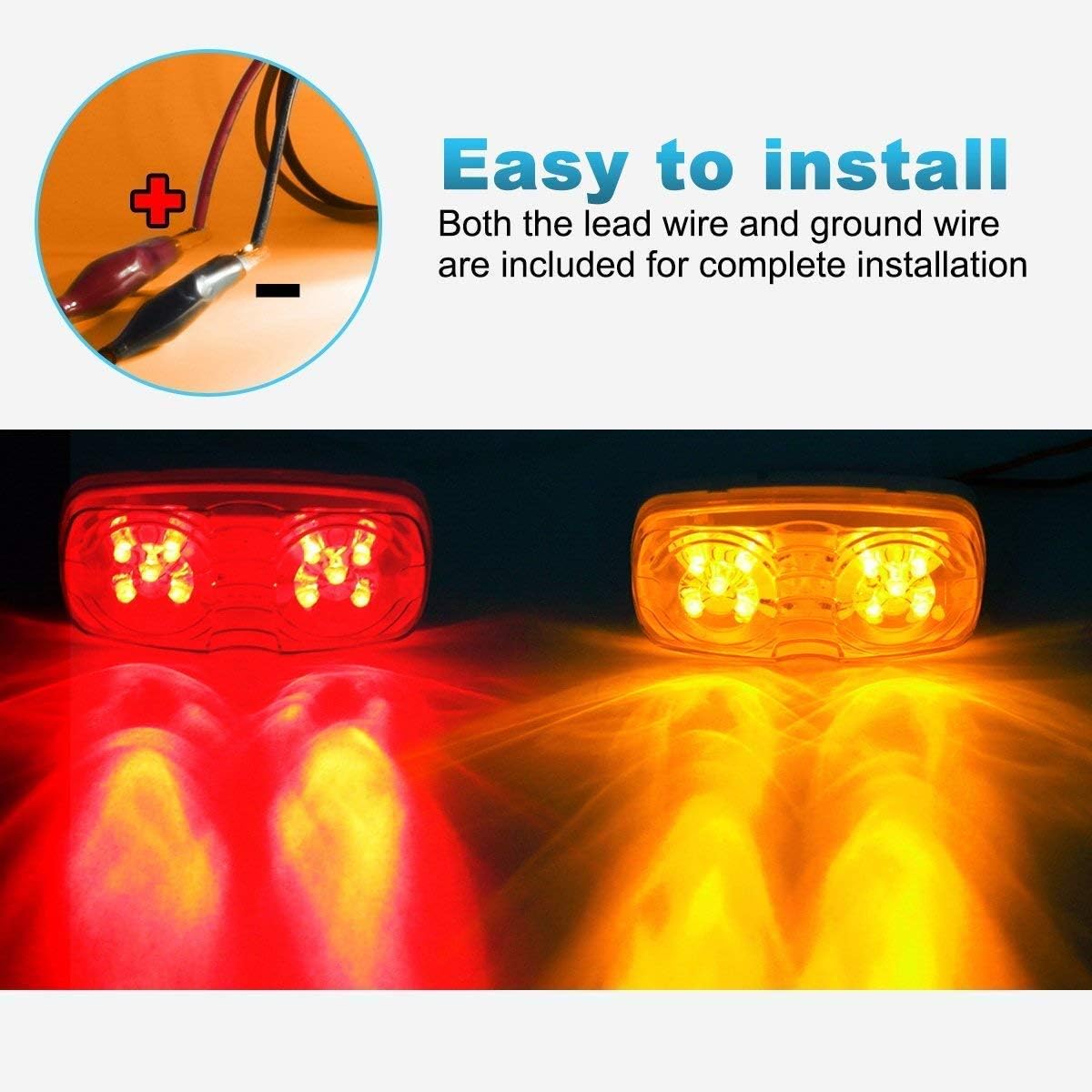 14PCS LED Marker Lights