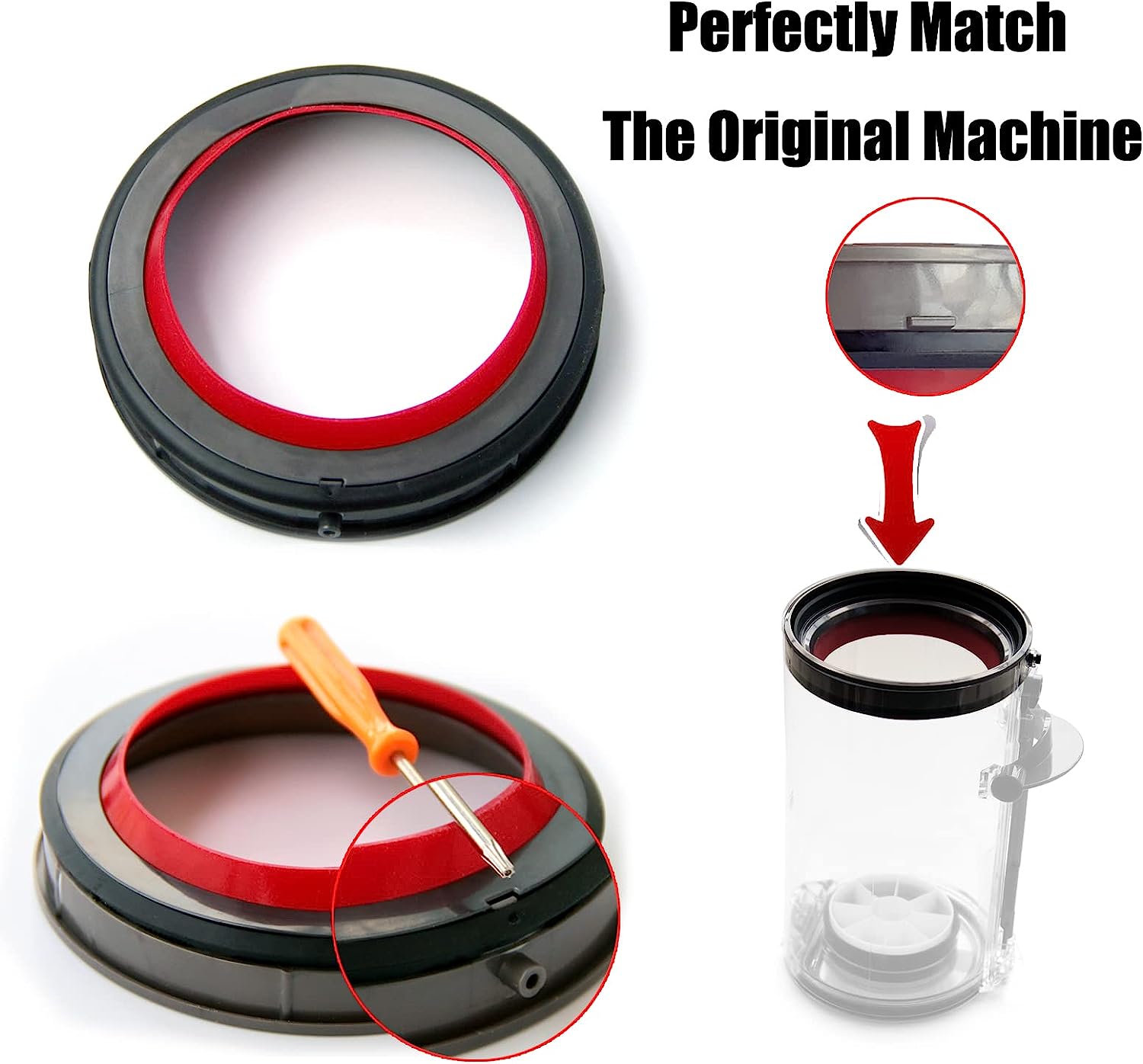 Dust Bin Top Fixed Sealing Ring For Dyson V10 - salelink.co.nz