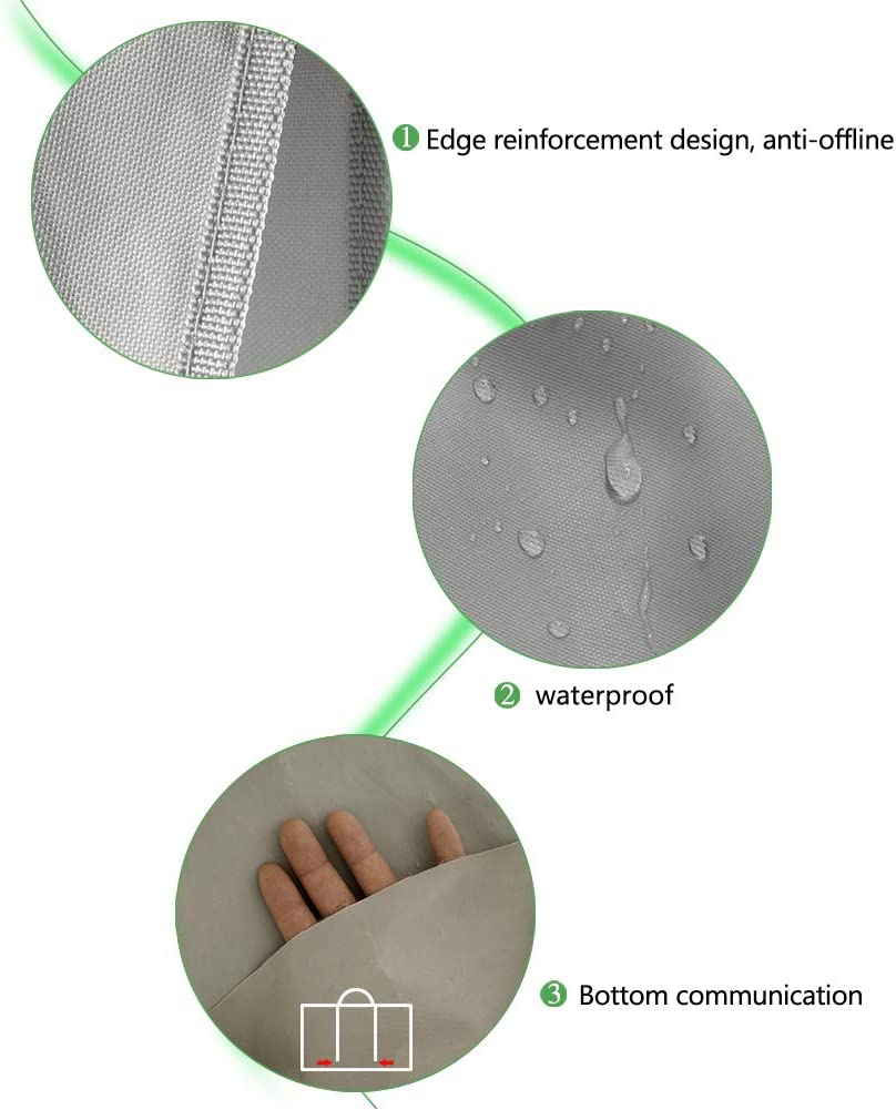 3 Sections Large Laundry Bag Storage Bag with Carry Handles