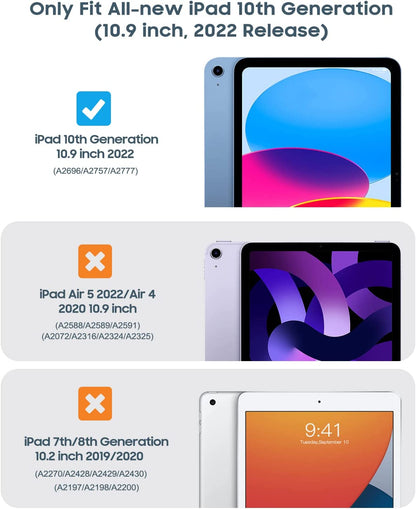 iPad 10.9" Case (10th Gen 2022), iPad 11 (A16 2025) EVA Kids School