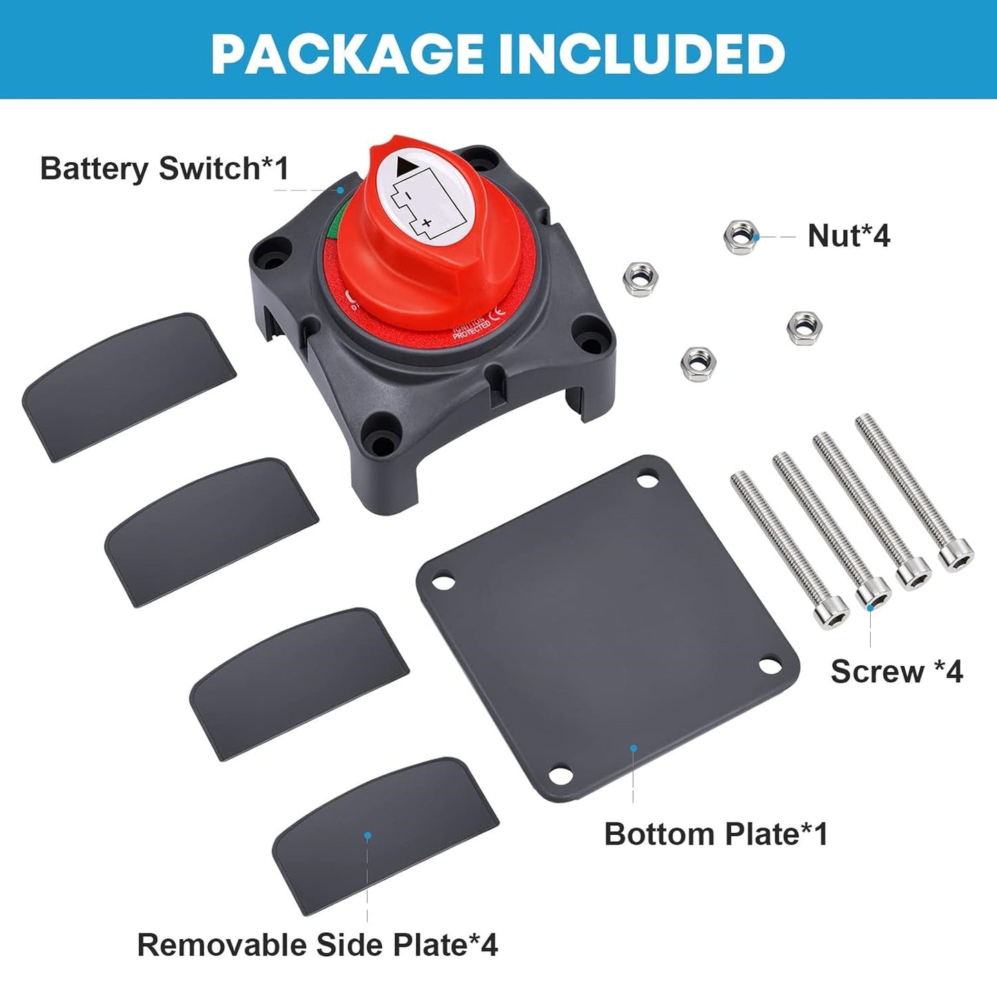 Battery Isolator Switch 12V On/Off