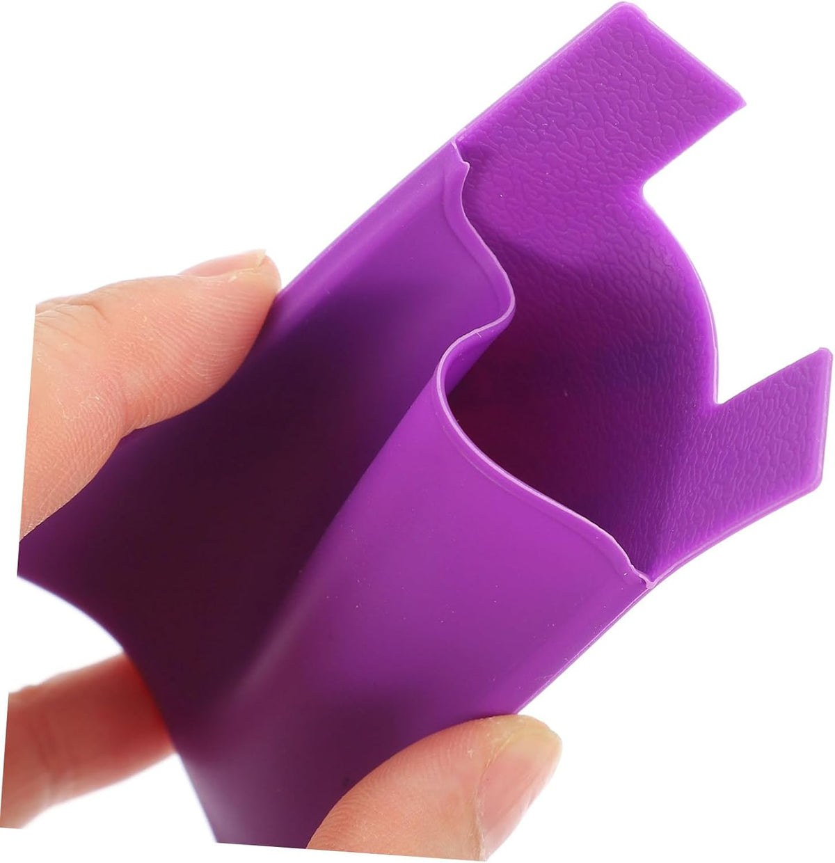 Purple Silicone Card Holder Pocket Case Wallet Pouch Sticker Cellphone Phone - salelink.co.nz