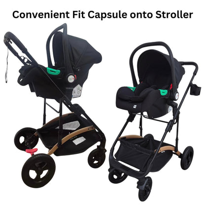 Preorder - Titan 3in1 Stroller + Bassinet + i-Size Capsule Car Seat Combo with Sunshade Set and Food Tray
