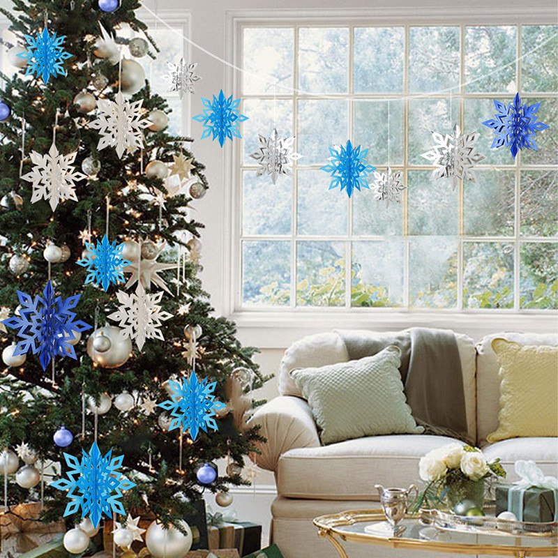 3D Snowflake Christmas Decorations