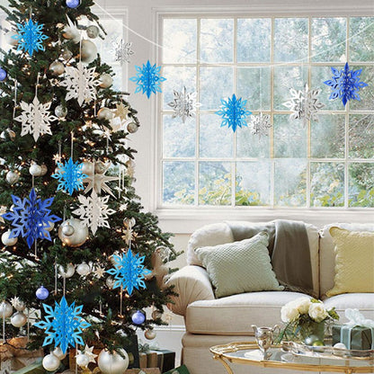 3D Snowflake Christmas Decorations