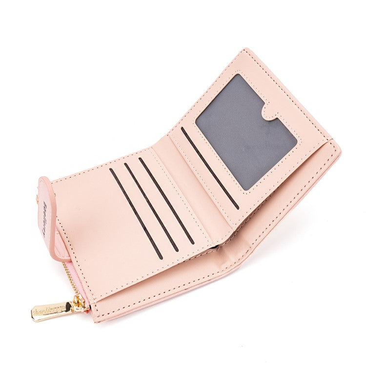 BAELLERRY N8327 Fashion Stone Texture PU Leather Women Bi-fold Short Wallet