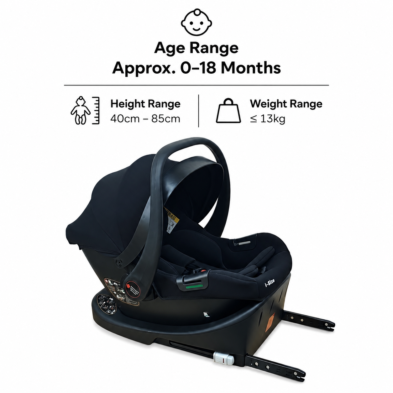 Preorder - 4in1 Crown Z Premium Stroller + Bassinet + Cloud i-Size Capsule Car Seat + Isofix Base with Leg Support Travel System