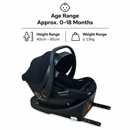 Preorder - 4in1 Crown Y Luxury Stroller + Open Bassinet + Cloud i-Size Capsule Car Seat + Isofix Base with Leg Support Travel System