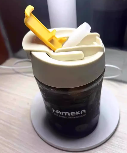 Portable 500ml Plastic Hot/Cold Drink Cup