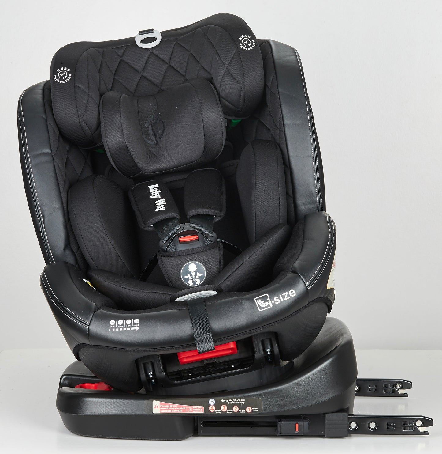 Preorder - Supra Black Bundle - 4in1 Stroller Buggy + Bassinet + Capsule with ISOFIX Base Combo with i-Size Royal 360 Rotating Convertible Car Seat
