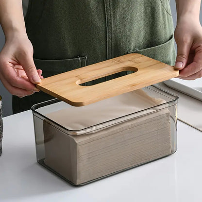 Transparent Tissue Box Holder