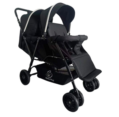 Tandem Double Stroller with Rain Cover