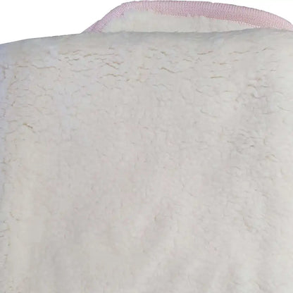 Sleep Tight Cable Knit and Wool Blanket BABY PINK - Babyonline